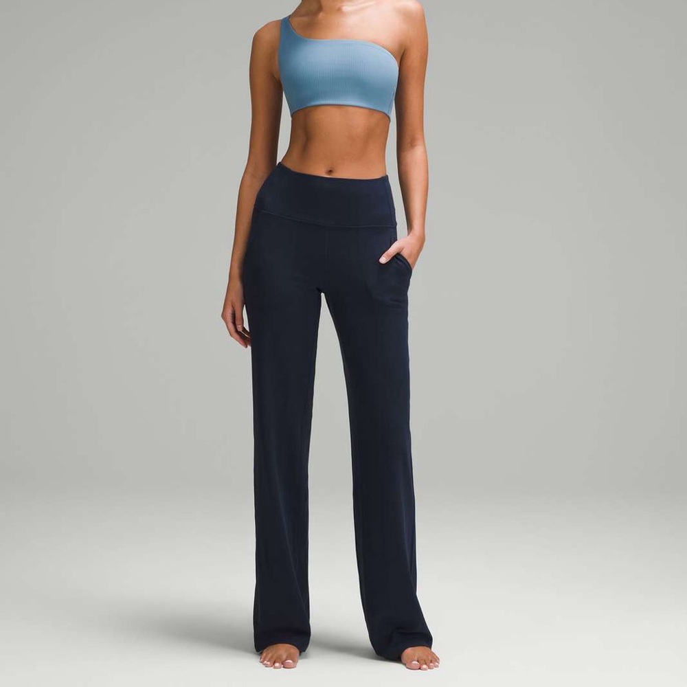 Lululemon high rise wide leg align pant navy